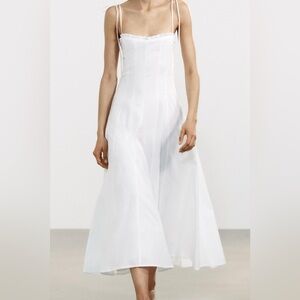Zara White Maxi Dress